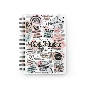 Principal Gift School Principal Gift Principal Appreciation Gift Custom Notebook Journal Personalized Notebook Teacher Appreciation