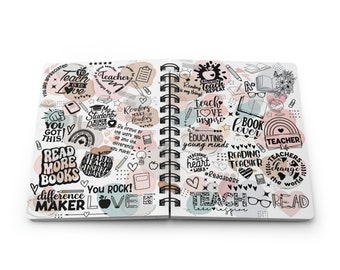 Teacher Notebook Reading Teacher Gift Educator Gift Teacher Appreciation Gift Positive Affirmation Journal Teacher essentials Teacher Notes
