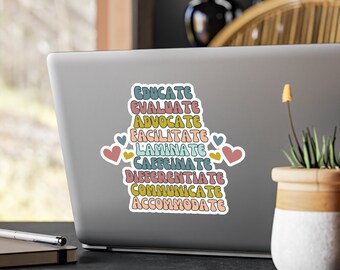 Speciaal onderwijs leraar cadeau SPED leraar sticker leraar waardering cadeau school begaafde leraar cadeau paraprofessioneel cadeau instructief