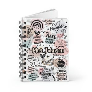 Principal Gift School Principal Gift Principal Appreciation Gift Custom Notebook Journal Personalized Notebook Teacher Appreciation