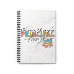 Custom Principal Gift School Principal Gift Principal Appreciation Gift Custom School Notebook Journal Personalized Notebook Educator Gift