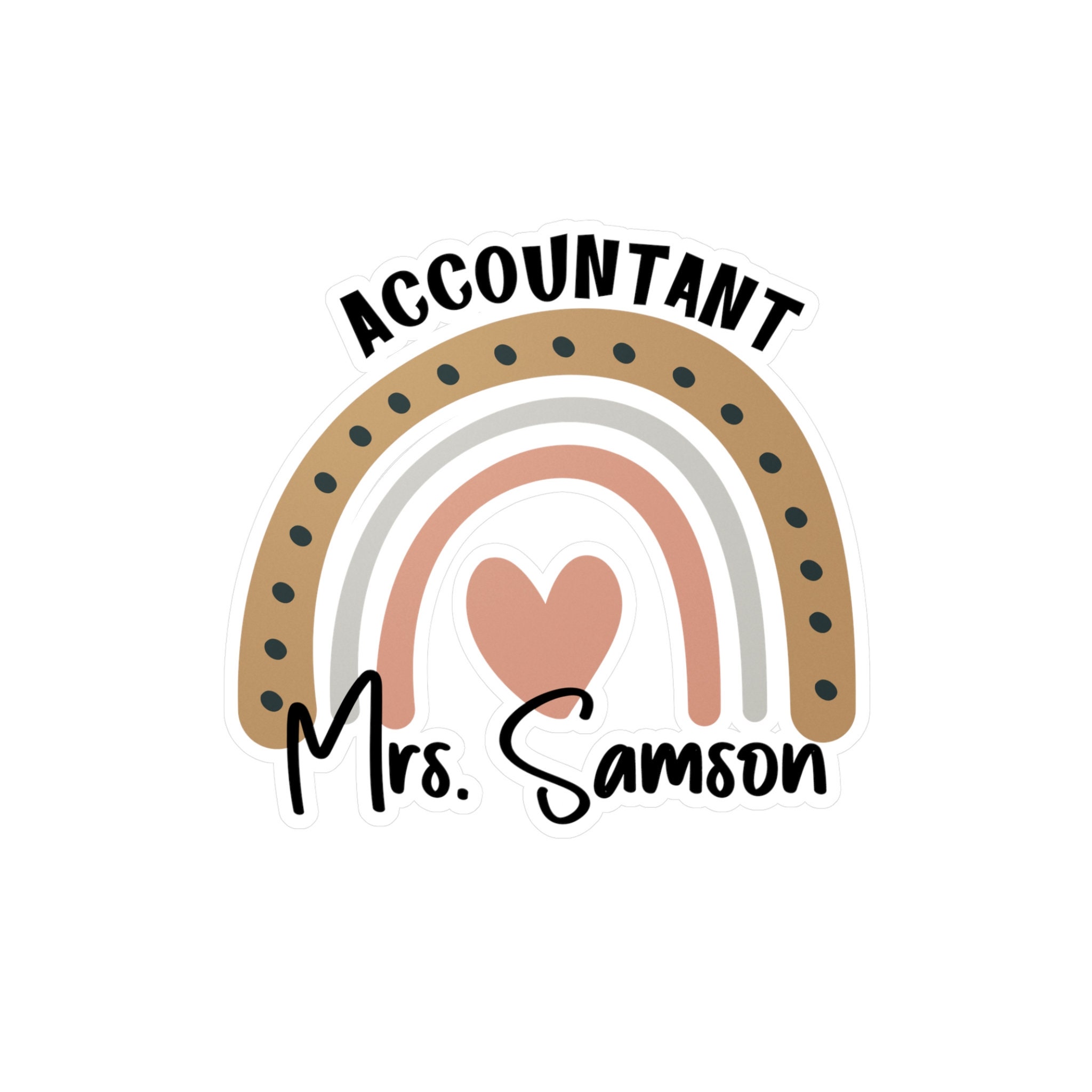 Accountant Custom Sticker School Accountant Gift Accounting Business ...