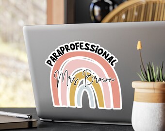 Aangepaste naamsticker Paraprofessioneel geschenk School Aangepaste SpED-leraargeschenken Gepersonaliseerde sticker Terug naar school Aangepaste sticker Para-geschenk