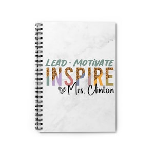 Custom Principal Gift School Principal Gift Principal Appreciation Gift Custom Assistant Principal Gift Personalized Notebook Educator Gift