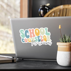 Custom Counselor Sticker Custom Office Decor Educator Sticker Counselor Waterproof Sticker Back-to-School Gift Custom Office Decoration