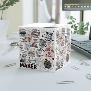 Assistant Principal Gift School Principal Gift Educator Gift Principal Appreciation Gift Teacher Appreciation Note Cube Teacher Notes