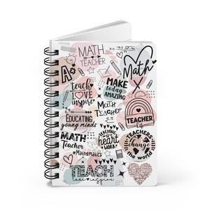 Math Teacher Gift Teacher Notebook Educator Gift Teacher Appreciation Gift Unique Teacher Gift Inspirational journal Motivational Journal