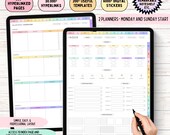 2025 Digital Planner All in One Digital PDF Journal and Tracker