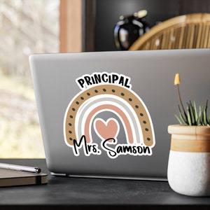 Principal Custom School Principal Gift Teacher Stickers Educator Stickers Principal Sticker Custom Waterproof Sticker Back to School Gift