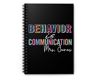 Custom SpED Teacher Back-to-School Paraprofessional Gift Special Education Gift Custom School Notebook Counselor Gift Personalized Notebook
