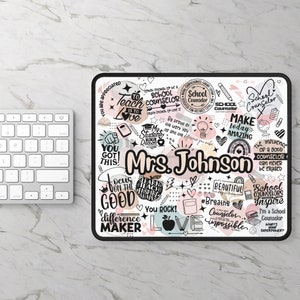 Custom School Counselor Mouse Pad Counselor Gift Appreciation Gift Back-to-School Gift Educator Gift Counselor Office Decor Custom Mouse Pad