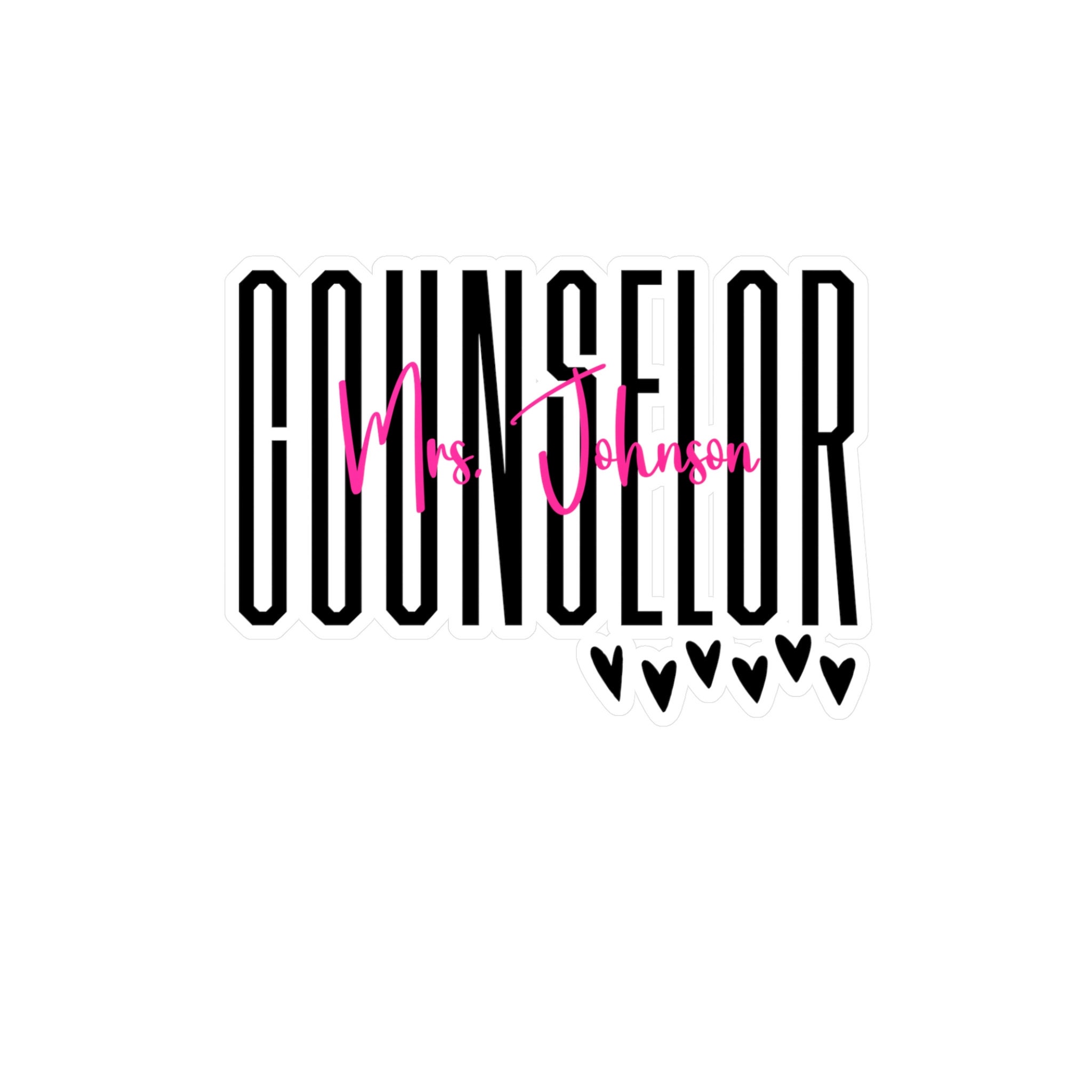 School Counselor Sticker Custom Teacher Stickers Educator Stickers ...