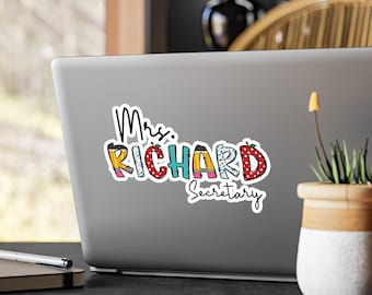 Secretary Custom Name Sticker School Secretary Appreciation Gift School Secretary Gifts Personalized Sticker Back To School Custom Sticker
