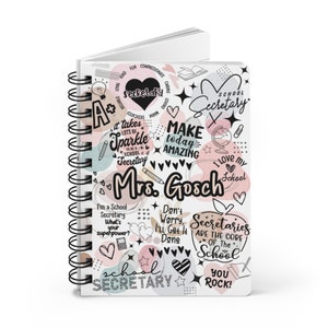 Benutzerdefinierte Schul Sekretär Geschenk Büro Assistent Geschenk Wertschätzung Geschenk Inspirierende und motivierende Notizbuch Back to School Notizbuch