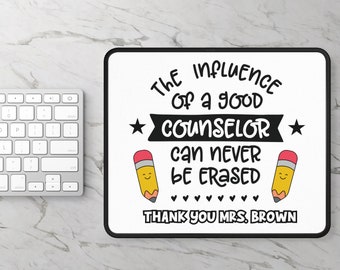 Custom School Counselor Mouse Pad Counselor Gift Appreciation Gift Back-to-School Gift Educator Gift Counselor Office Decor Custom MousePad