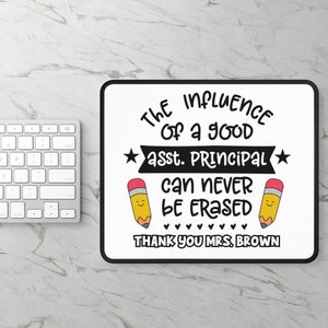 Custom Assistant Principal Mouse Pad Principal Gift Back-to-School Gift Educator Gift Assistant Principal Office Decor Gift Custom Mouse Pad