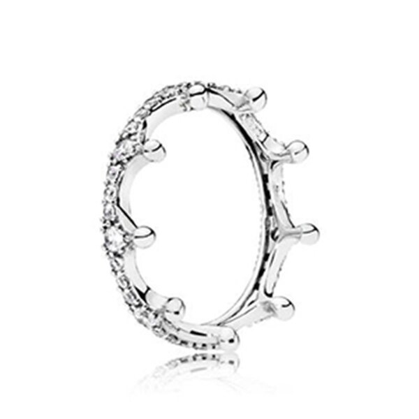 PANDORA JEWELS Mod. CLEAR SPARKLING CROWN - RING - Size 52 main image 1