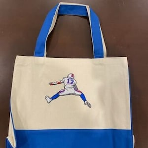 Buffalo Bills Josh Allen Canvas Tote Bag