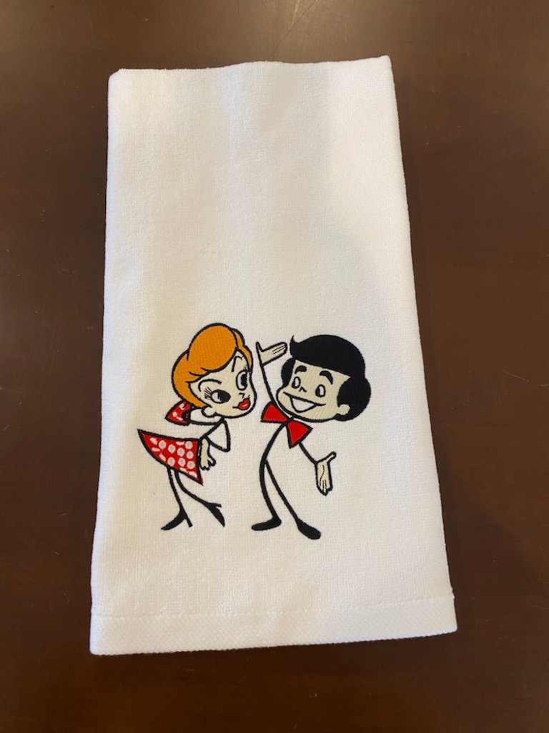Stickman Ricky Lucy and Ricky Stick Figures Hand Towel - White - Etsy