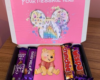 Compleanno di scatola di cioccolatini personalizzata Winnie the Pooh per ogni occasione