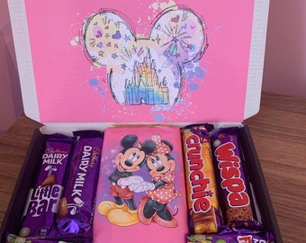 Compleanno di scatola di cioccolatini personalizzata Topolino Minnie Mouse per ogni occasione