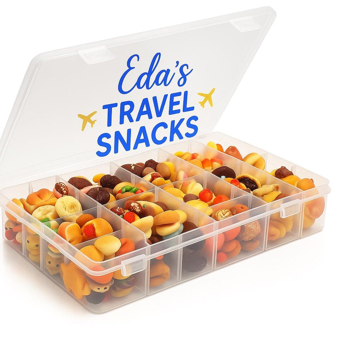 Solid Color Snack Box Personalised Snack Box Choice of Colours - Etsy