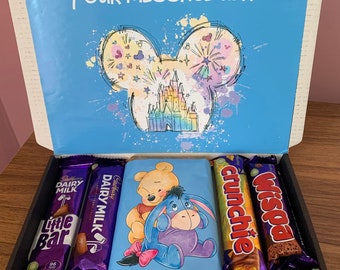 Pooh eeyore  personalised chocolate box birthday for any occasions