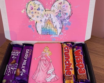 Compleanno in scatola di cioccolatini personalizzata La Bella Addormentata per ogni occasione