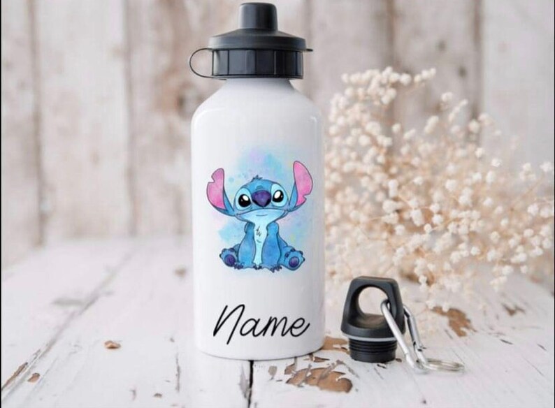 Stitch Inspired Personalised Bottle Ideal for School With Any Name - Etsy