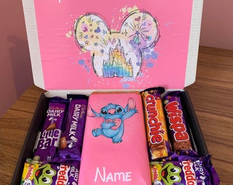 Compleanno con scatola di cioccolatini personalizzata Stitch per ogni occasione