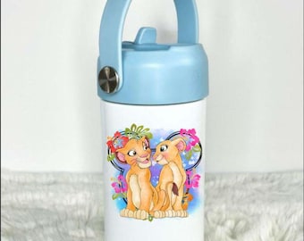 ライオンキング シンバ ナラ パーソナライズウォーターボトル 蓋の色は