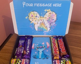 Boîte de chocolats personnalisée Stitch and Angel pour toutes les occasions