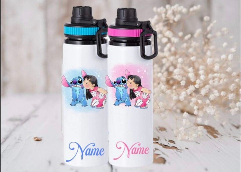 Disney's Lilo & Stitch Glitter Water Bottle