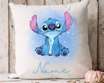 Stitch inspired personalised cushion with any name