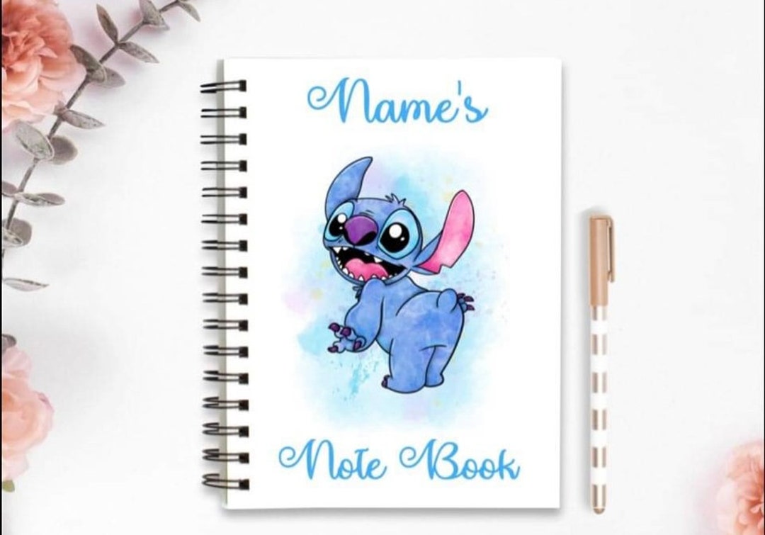 Custom Stitch Notepad Stitch Inspired Personalised Notebook With Any Name - Etsy