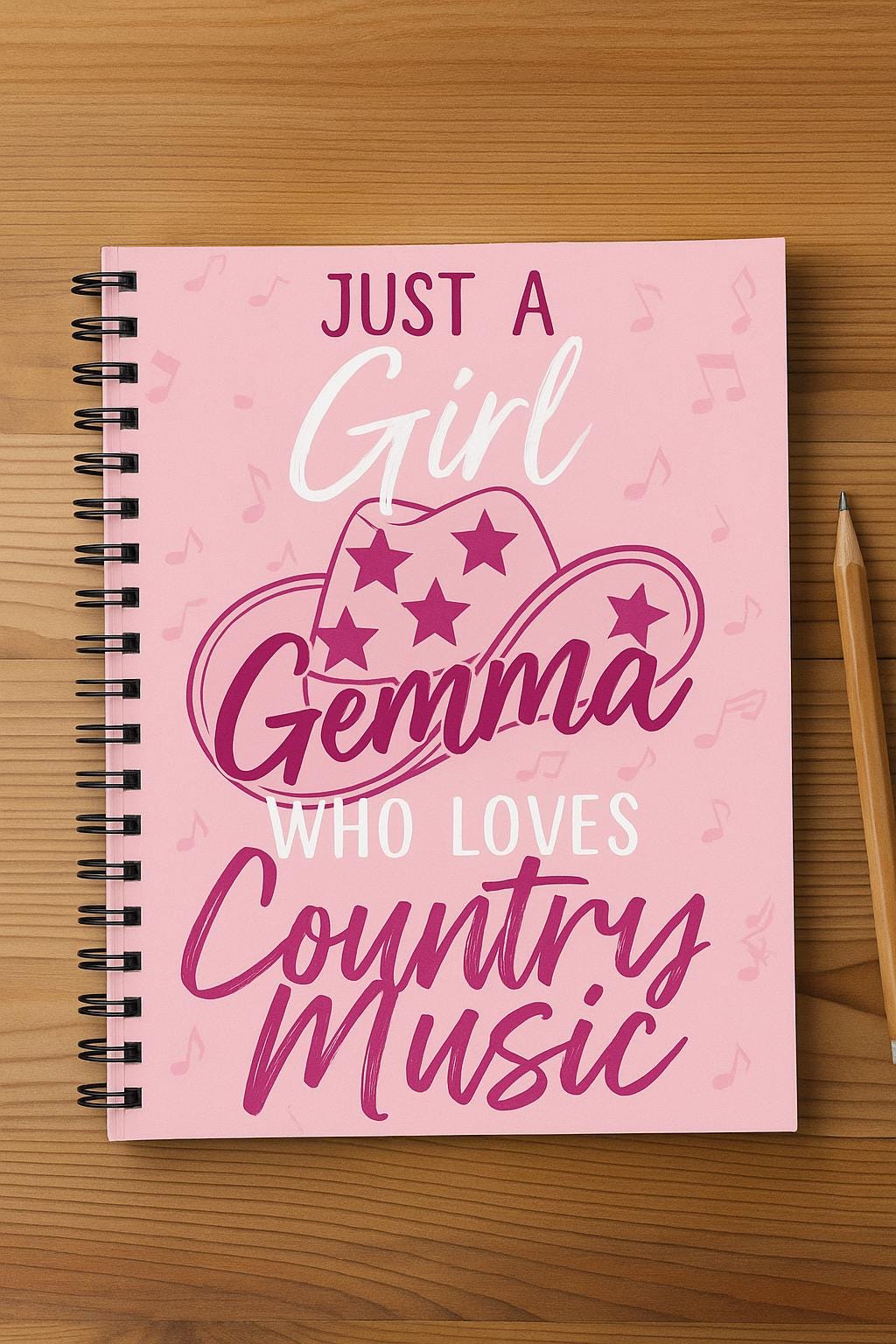 Redneck Notebook Country Cowboy Cowgirl Inspired Personalised Notebook With Any Name ...