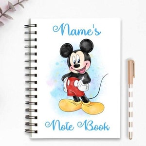 Personalised Mickey Mouse Autograph Book Disneyland / Disney World