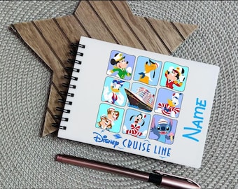 Bloc de autógrafos personalizado con el castillo de Minnie y Mickey