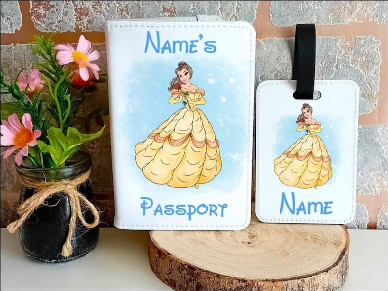 JKDesignsUK2023 Belle Passport Cover and Luggage Tag