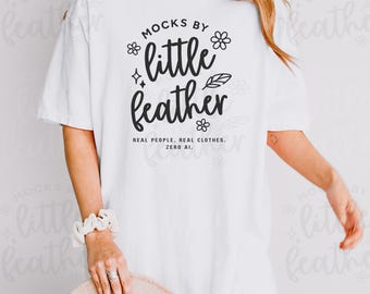 1717 White Mockup, Comfort Colors C1717 White Mockup, Real Model Tshirt Mockup, Cute Shirt Mockup, Trendy Oversized T Shirt Mockup