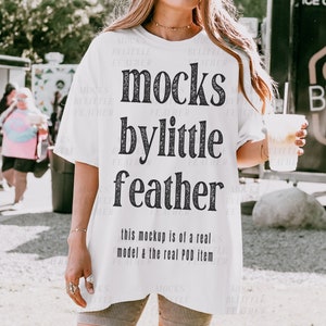 White Comfort Colors Mockup, 1717 Comfort Colors White Mockup, Comfort Colors Shirt Mockup, Cute Outdoor Tshirt Mock, Real Model Mockup