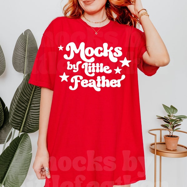 Comfort Colors 1717 Mockup Red, Trendy Oversized Mockup Red, 1717 Red Mockup, Trendy Red Comfort Colors Mockup, Oversized Red Shirt Mockup