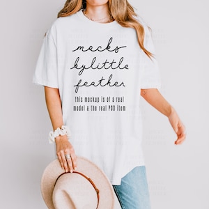 1717 White Mockup, Comfort Colors C1717 White Mockup, Real Model Tshirt Mockup, Cute Shirt Mockup, Trendy Oversized T Shirt Mockup