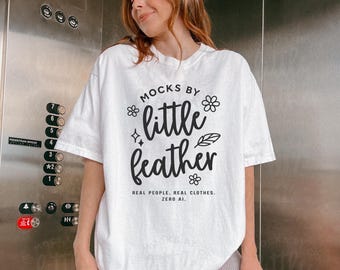 Comfort Colors 1717 Weiß T-Shirt Mockup, Lifestyle Modell (Digitaler Download)