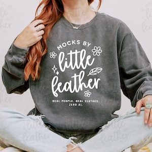 Pepper 1566 Mock Up - Comfort Colors 1566 Mockup Pepper - C1566 Boho Crewneck Sweatshirt Mocks - Pepper Mock-up - Grey Unisex Sweater Mock