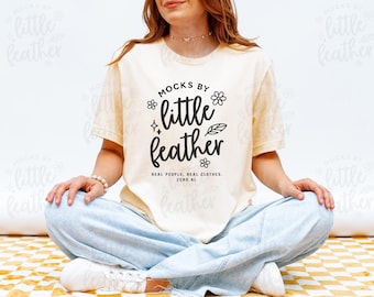 Bella Canvas 3001 Mockup (Color: Natural) | BC3001 T-Shirt Mockup | Real Model, No Ai