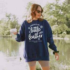 True Navy 1566 Mock Up - Comfort Colors 1566 Mockup Blue - C1566 Outdoor Sweatshirt Mocks - True Navy Mockup - Summer Oversized Sweater Mock