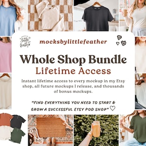 Whole Shop Mockup Bundle | 5,000+ Real Model & Product Mockups for POD | Comfort Colors, Gildan, Bella Canvas | Lifetime Access