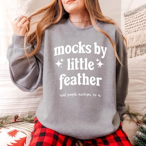 Sport Grey Gildan 18000 Christmas Crewneck Mockup | G180 Sweatshirt Mock Up | Real Model Sweater Mock-Ups | Trendy Fall Holiday Aesthetic