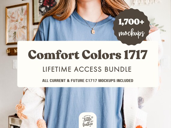 1717 Mockup Bundle, Comfort Colors Shirt Mockup Bundle, Comfort Colors Mock Up 1717 Lifetime Access Bundle, Tshirt Mockup, Shirt Mockup